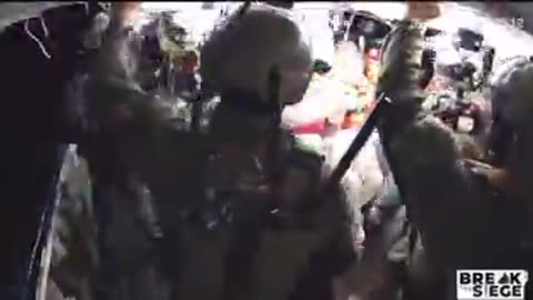 The occupation army controls the Hanzala ship before it reaches the shores of Gaza.