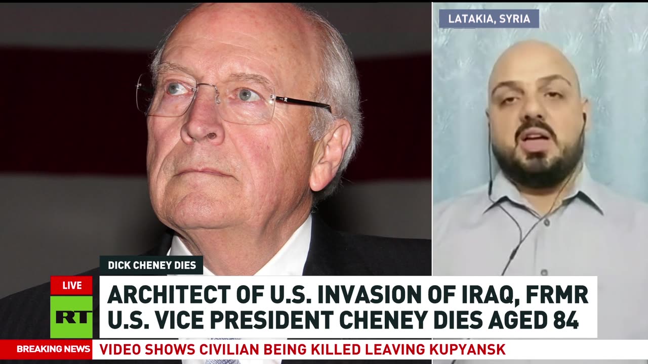 'Shame that he died before being prosecuted for war crimes' — Sahiounie on Cheney’s legacy
