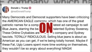 Fact Check: Trump Did NOT Post About 'Fat, Ugly Losers' Critical Of Sydney Sweeney American Eagle Ad