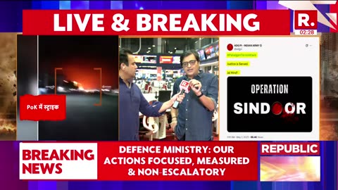 Operation Sindoor: India Strikes Terror Camps in Pakistan, PoK Arnab