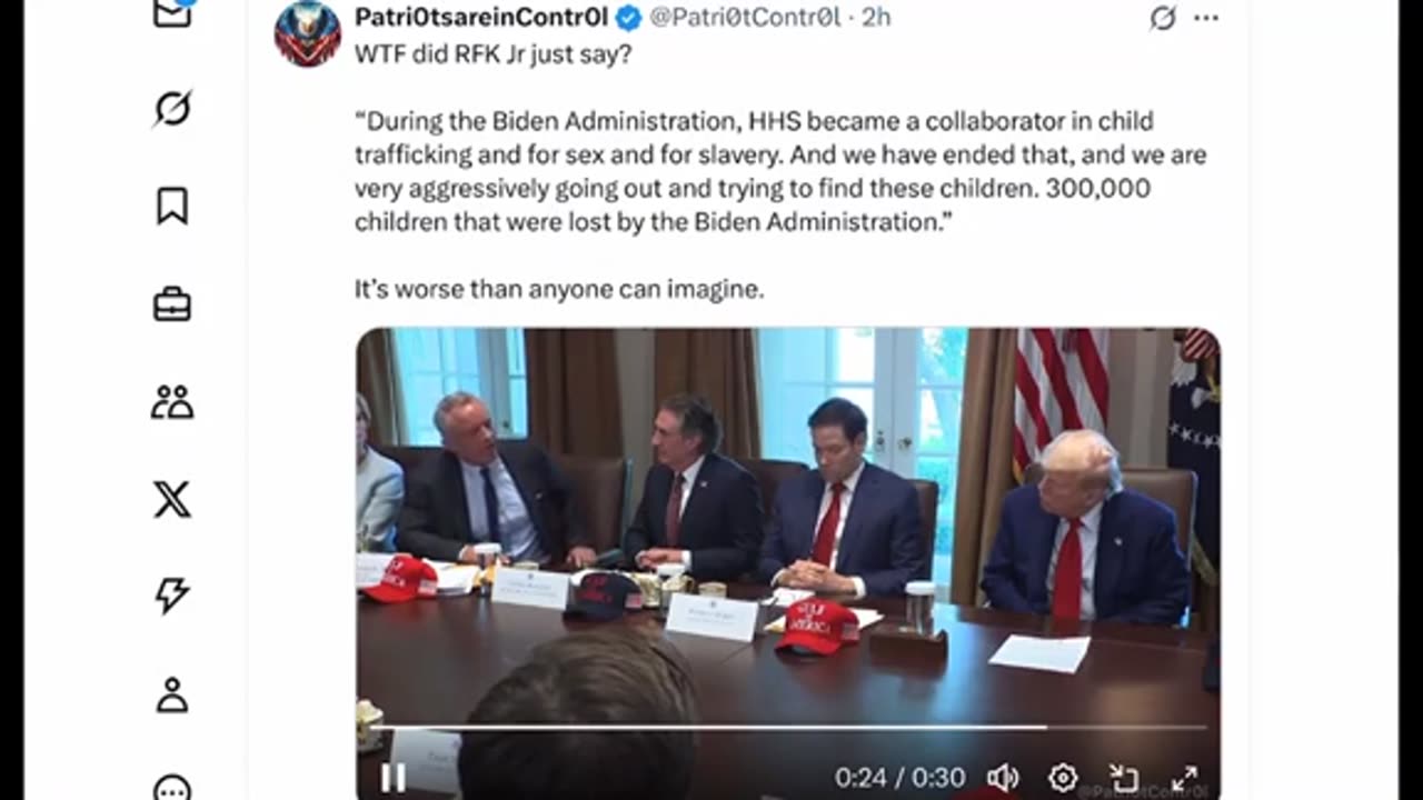 RFK on HHS child trafficking ..