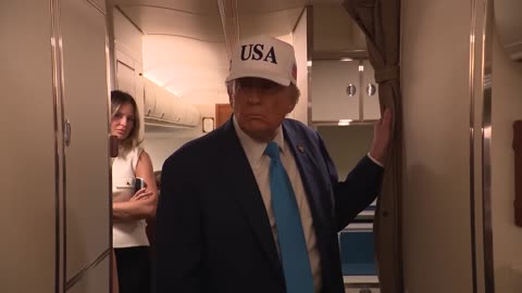 President Trump Gaggles with the Press on Air Force One, June 6, 2025