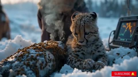Brave Rescue Team Saves A Cute Cheetah Cub Suffering From Millions Of Honey Bees And Barnacles