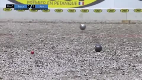 Le Championnat du monde de Pétanque2018 Maroc vs France a Desbiens