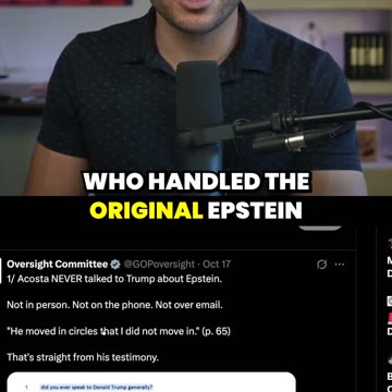 Epstein Prosecutor Confirms He NEVER SPOKE to Trump