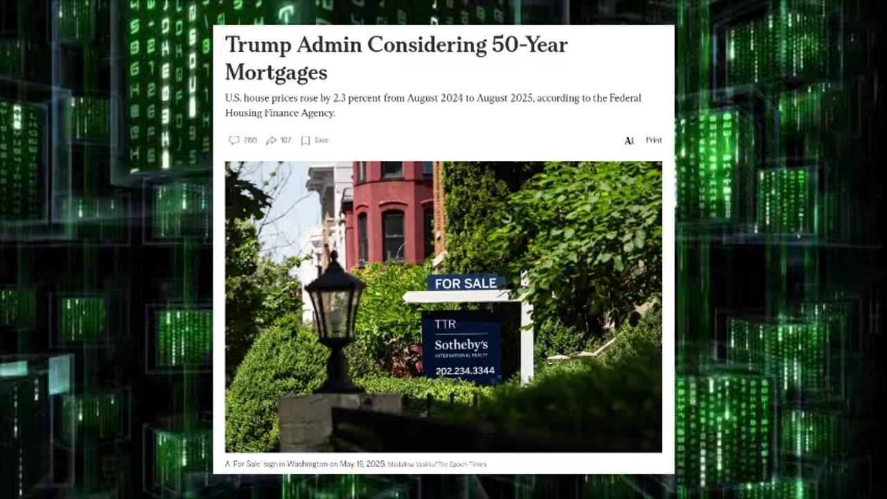 Trump Admin is Now Considering 50 Year Mortgages