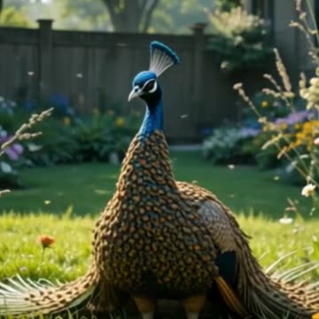 Peacock vs. Bees — The Unexpected Twist! 😱 #animals #wildliferescue #animalrescue