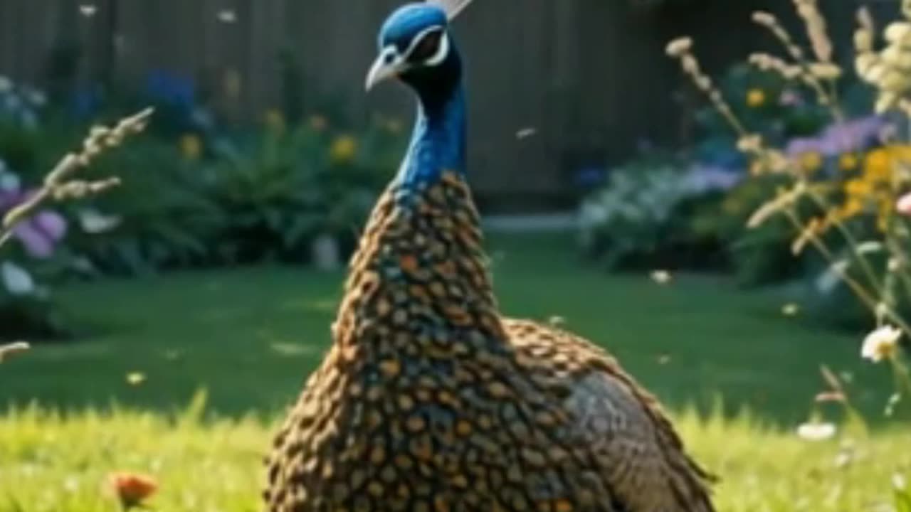 Peacock vs. Bees — The Unexpected Twist! 😱 #animals #wildliferescue #animalrescue