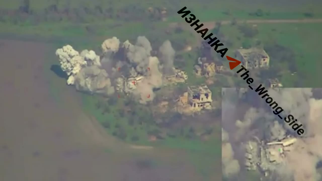 X-38 Missile Whipes Out a Ukrainian Position