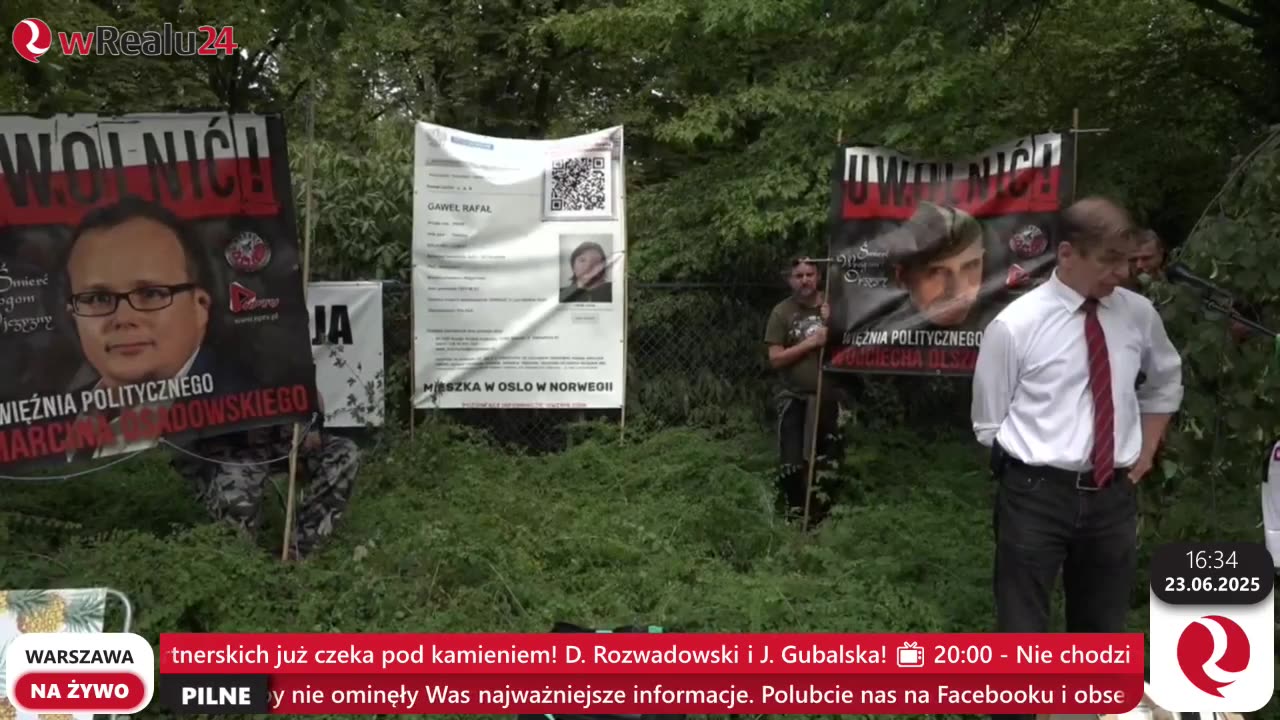 – Mega protest ws. Obrony Rodaków - Kamratów Olszańskiego i Osadowskiego pod MS! LIVE!
