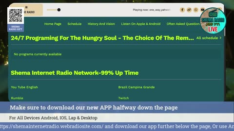 Shema Internet Radio Live Daily Stream
