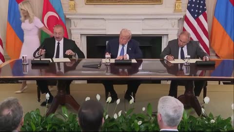 Donald Trump Just Got the Leaders of Armenia Azerbaijan Sign Historic peace Agreements