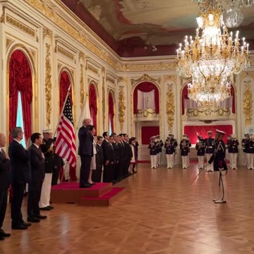 What a WELCOME the Japanese gave President Trump at Akasaka Palace.