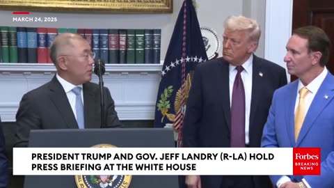 President Trump Announces Hyundai Investment In US, and Takes Questions March 24th, 2025