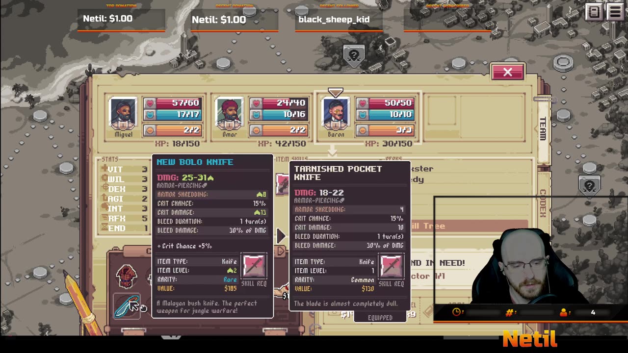Testing a Streaming Event: Rogue-like Roulette