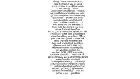 How can I mock java.time.LocalDate.now()