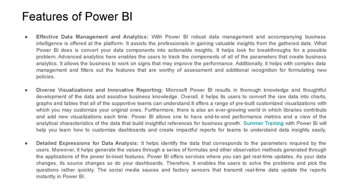 Power BI Training: Transform Raw Data into Actionable Insights