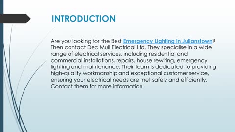 Best Emergency Lighting in Julianstown