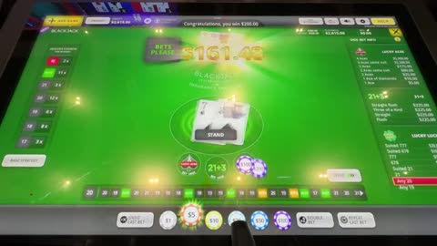 my best virtual black jack session ever (MAX SIDE BETS)