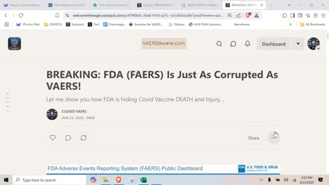 FDA (FAERS) Is Just As Corrupted As VAERS!
