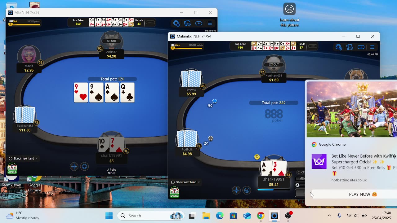 Poker 2/5c