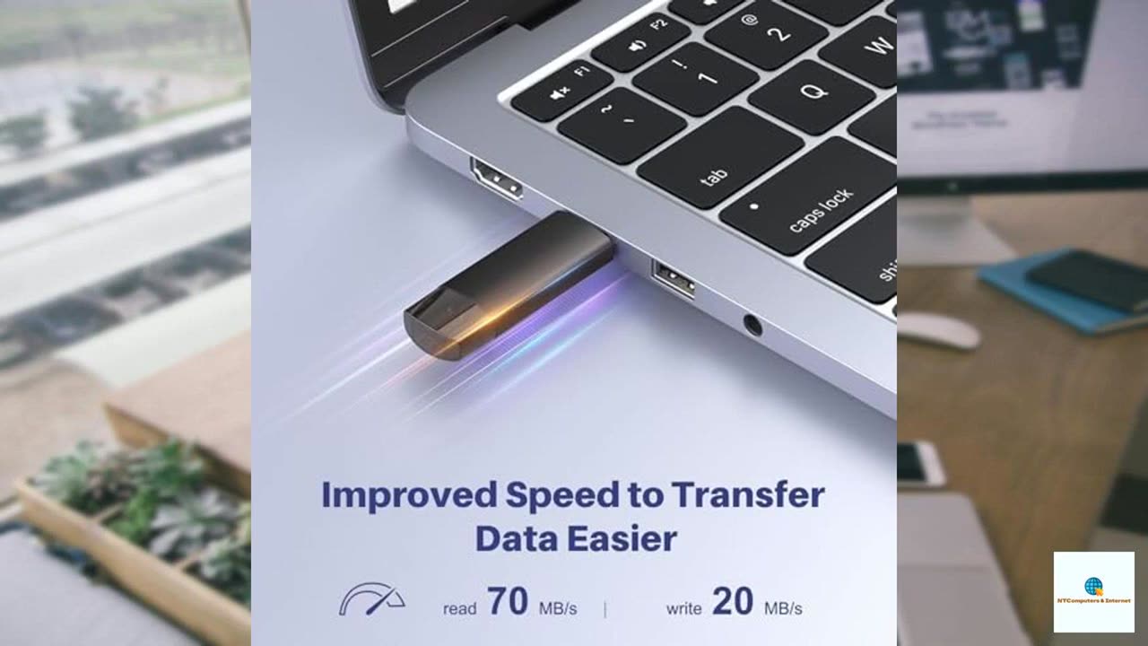 JOIOT 128GB USB C Flash Drive Dual USB 3.0 Flash Drive Type C + USB A Portable Type-C Flas