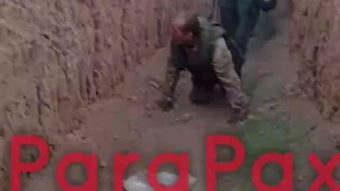 Woundec Russian Soldier Force to Crawl Towards the Rear