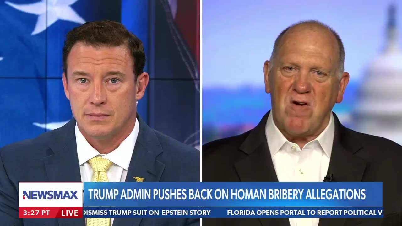 Tom Homan fires back at bribery allegations