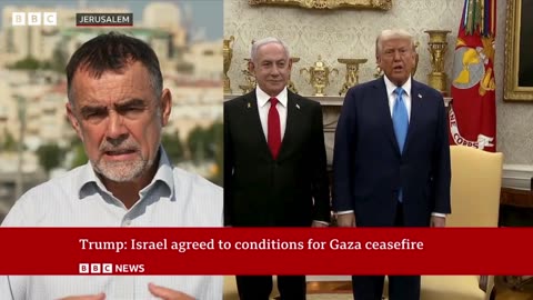 US President Trump says Israel has agreed to conditions for 60-day Gaza ceasefire | BBC News