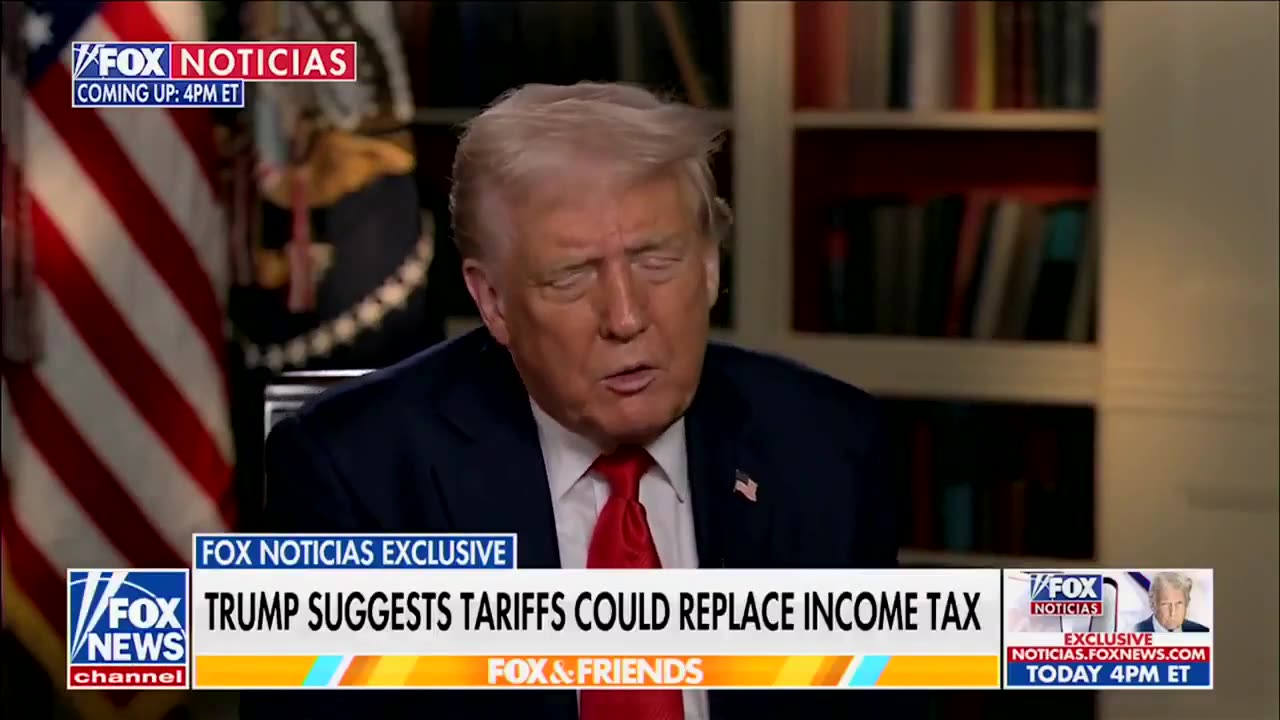 money from tariffs could be so great that it would replace income tax.