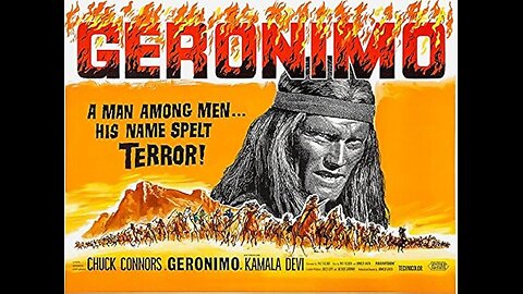 Geronimo, Western 1962. Chuck Connors, Adam West, Pat Conway, Denver Pyle, Armando Silvestre, Kamala Devi, Ross Martin, John Anderson
