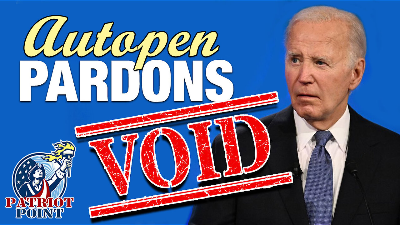 Autopen Pardons VOID (Biggest scandal in U.S. history!)