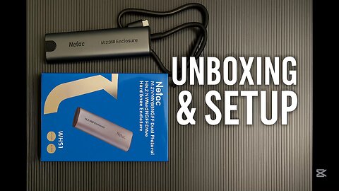 Unboxing or Netac M.2 NVMe hard drive enclosure