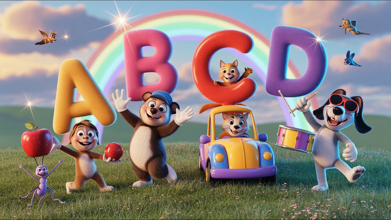 "ABCD Learning with Fun – A to Z Cartoon Adventure for Kids!"