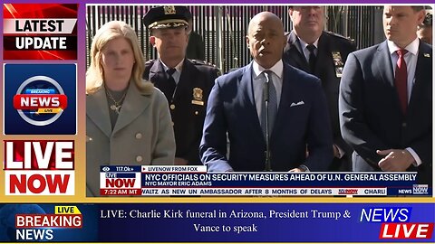 LIVE: Charlie Kirk funeral in Arizona, President Trump & Vance to speak