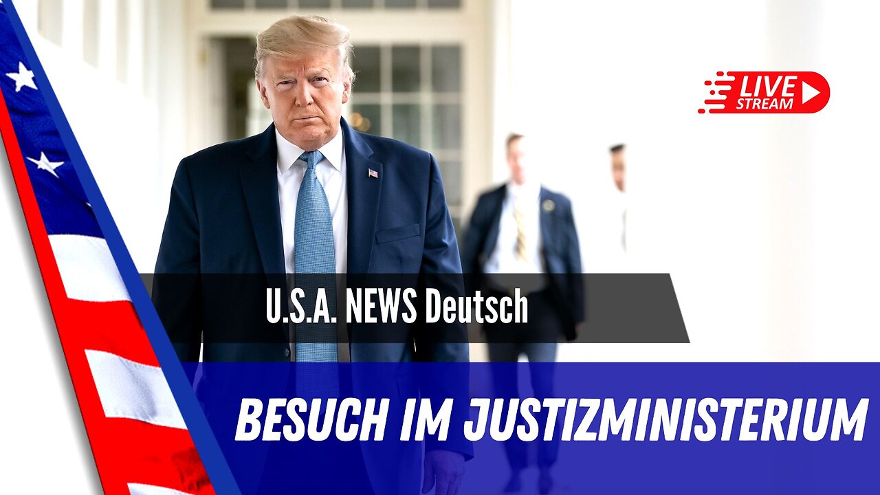 Live - Präsident Trump besucht das Justizministerium.