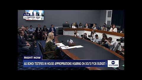 LIVE: AG Bondi testifies in House Appropriations hearing on DOJ's FY26 budget request