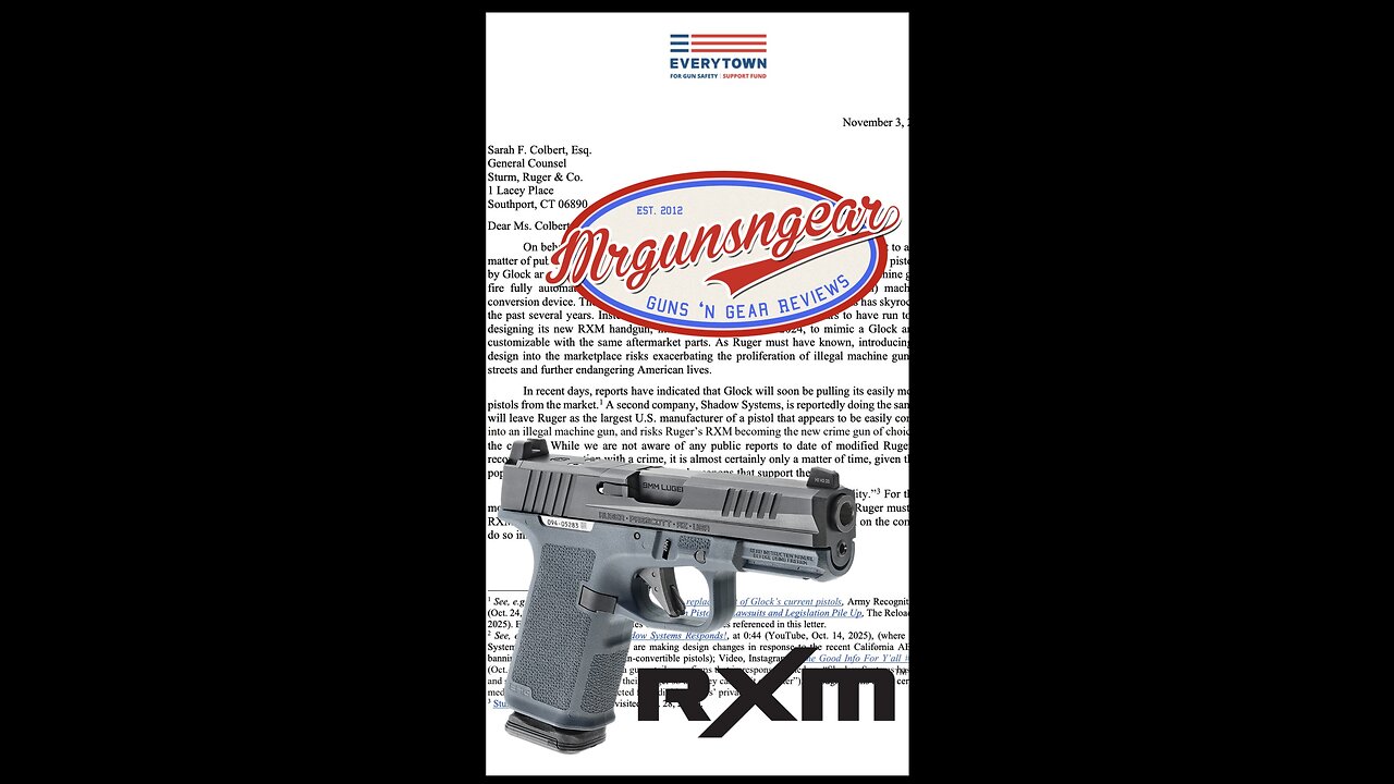 First They Came For Glock, Now They're Coming For The Ruger RXM