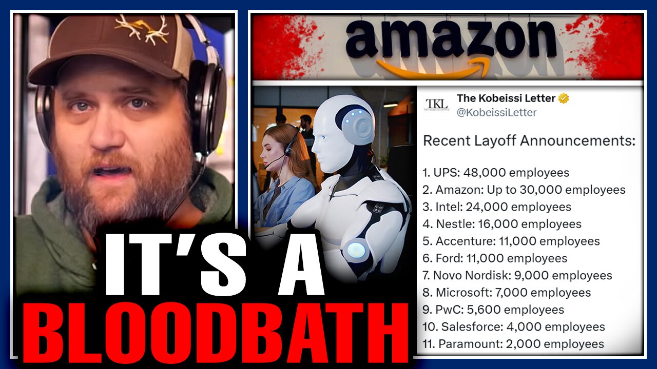 170,000 FIRED From Twitch, UPS, Amazon, Microsoft & More! AI & Imported Indians Blamed!