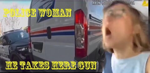 Police woman gun get taken by criminan !oops