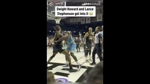Dwight Howard flings Lance Stevenson like a rubber band 😂😂😂