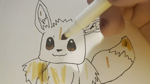 Pokémon Eevee art video