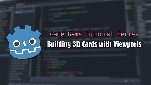 Godot 4 Tutorial - Creating 3D Cards from Viewports