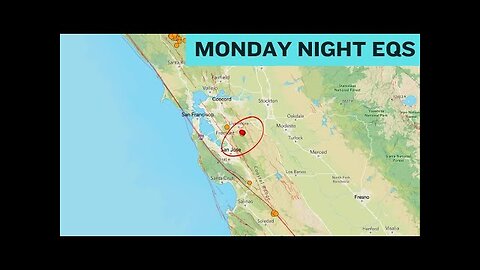 New Earthquake swarm near Livermore California. 5.6 EQ SouthEast Pacific Rise. Monday Night update.