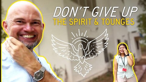 This just happened….. Don't give up when it comes to the Spirit and speaking in tongues.