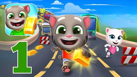 Talking Tom Gold Run - Gameplay Walkthrough Part 1 - Trailer (iOS, Android)