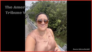 WATCH: Alligator “Guarding” Alligator Alcatraz Shows Up and MSM Reporter Loses Her Mind