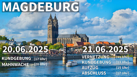 20.–21. Juni LIVE aus Magdeburg – Für Frieden & direkte Demokratie