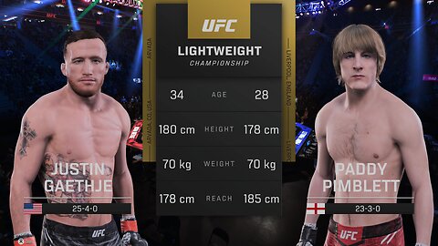 UFC 324 Justin Gaethje Vs Paddy Pimblett UFC Lightweight Interim Championship Prediction