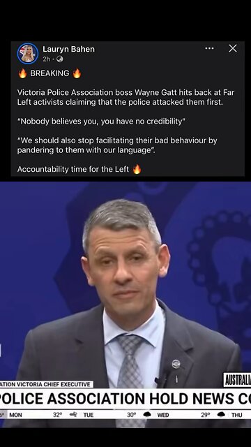 “Nobody believes you” Victoria Police Association boss Wayne Gatt hits back 🫡 🇦🇺